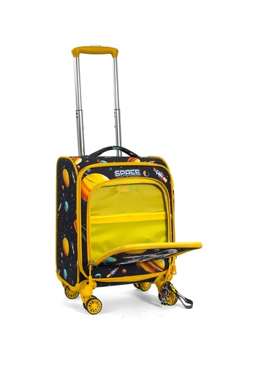 Çocuk Karakterli 4 Tekerlekli Valiz, Eğlenceli Seyahat Arkadaşı - Astronot Astronot