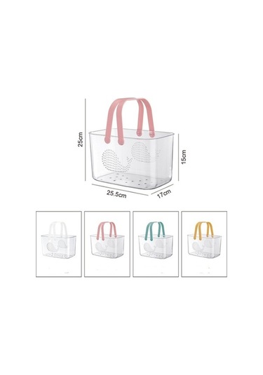 Tongxida Portatif Banyo Sepeti Boşaltma Depolama Sepeti Sarı Sarı