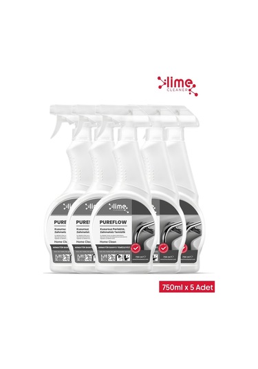 Lime Cleaner Pureflow Armatür Banyo Temizleyici Kireç ve Leke Sökücü 5 x 750 ML