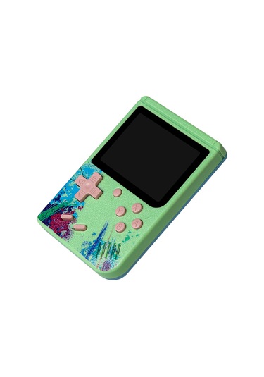 Vkemall G50 El Tipi Oyun Konsolu 3.0 İnç Renkli Ekran 500 Eski Oyun Av Bağlantısı Yeşil Kolleksiyel Oyun Desteği