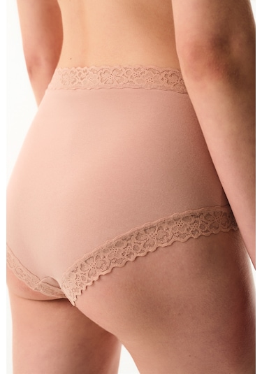 Penti Bej Comfy Pamuklu Yüksek Bel Slip Külot