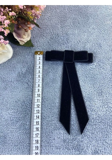 Siyah Kadın Broş Yaka Aksesuarı Yaka Kurdelesi Kıyafet Aksesuarı Yaka Broşu Siyah Çok Renkli