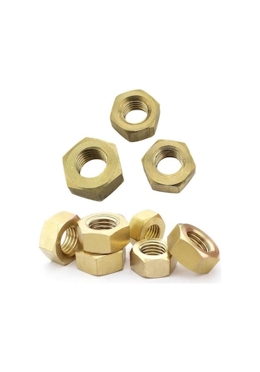 1-100 Adet Prinç Tam Altıgen Somunlar Cıvata Ve Vidalar İçin M1.4-m24 M20