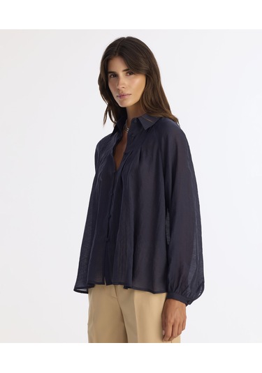 Yargıcı Regular Gömlek Yaka Uzun Kol Gömlek 25kkgm6043x 004 Lacivert