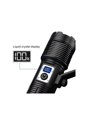 Wondernest Xhp160 Teleskopik Yakınlaştırma Arama Işığı Çift Kafa Taşınabilir Açık Hava Led El Feneri Çok Renkli