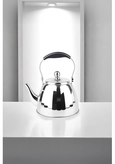 Vicalina 3 Litre Paslanmaz Çelik Demlik İthal Alman Kalitesi Gümüş Vl-9377 Gümüş