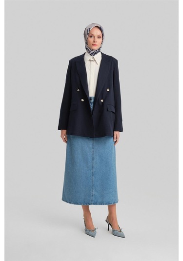Armine Çift Düğmeli Ceket 24y5411 Lacivert-lacivert Lacivert