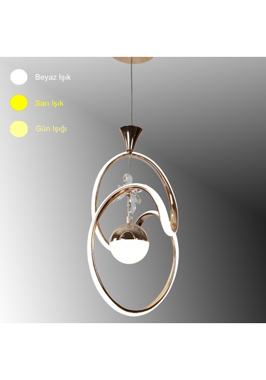 Tt334-tpl-fsr Tt Ayd. Badem Fransız Sarı Kaplama 3 Renk Işık Led Rosegold