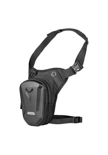 Uiowoo Bisiklet Motosiklet Bacak Çantası Siyah