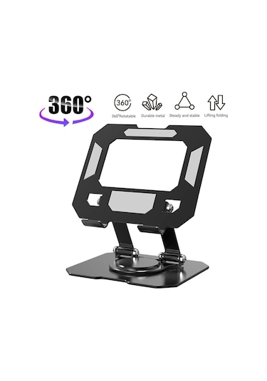 Appa 360 Derece Dönebilen Katlanabilir Metal Tablet-telefon Tutucu Yk-tx20