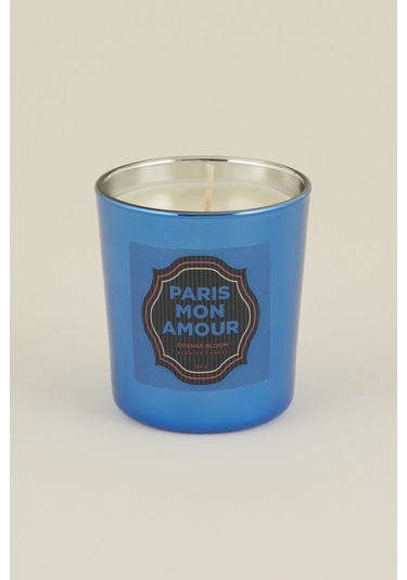 Karaca Home Pop Art Koleksiyonu Paris Mon Amour Orange Bloom Kokulu Mum Mavi