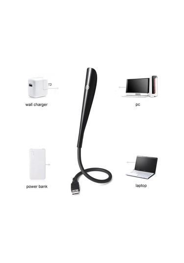 Powermaster Pm-24561 14 Ledli Siyah Esnek Usb Led Lamba Çok Renkli