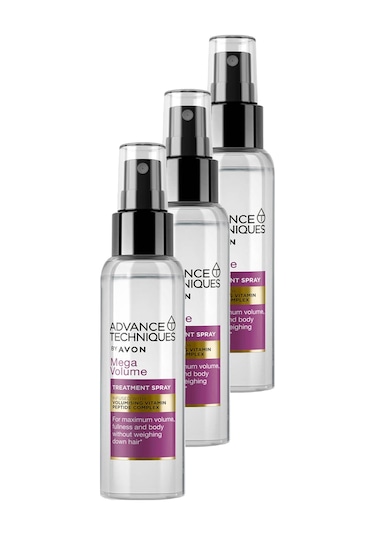 Avon Advance Techniques Mega Volume Hacim Veren Saç Spreyi 3 x 100 ML