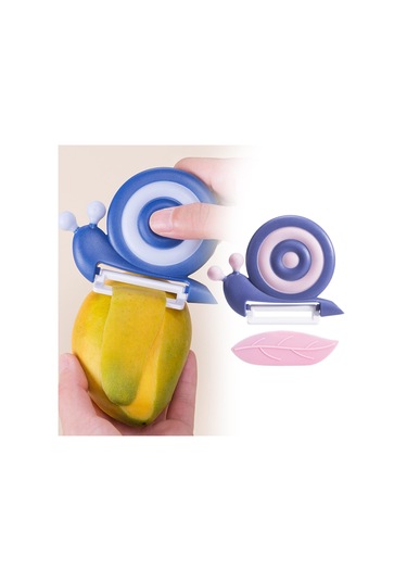 Homyl Sebze Soyucu Seramik Bıçaklı Mutfak Aleti Havuçlar Sebzeler Mor