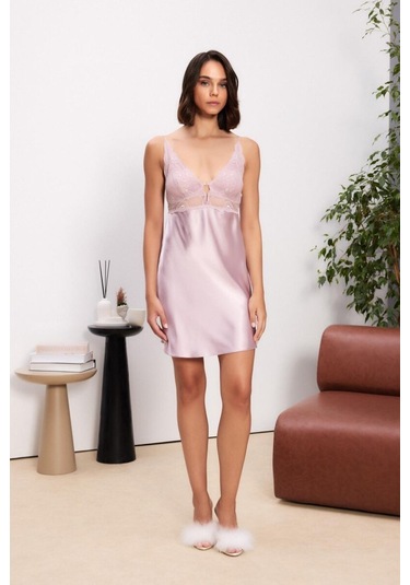 Pierre Cardin 6'lı Rose Uzun Gecelik Sabahlık Set 6035 Rose