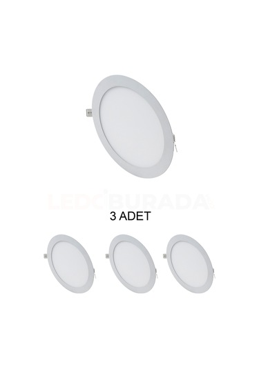 Cata Ct-5148 Slim Led Panel 15w Beyaz - 3 Lü Paket Beyaz