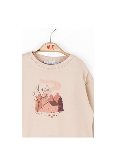 Nk Kids Kız Çocuk Sweatshirt 37633 Krem