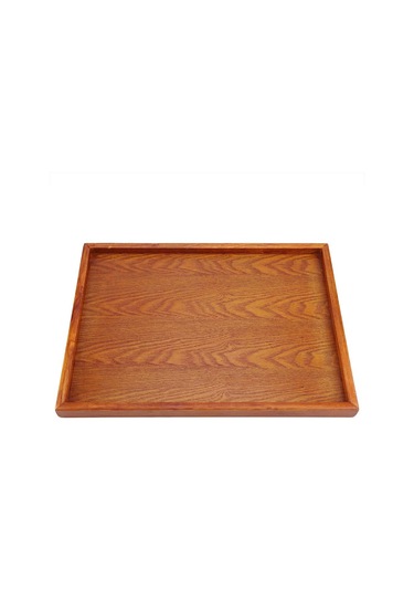 Servis Tepsisi, Dikdörtgen Ahşap Çay Tepsisi Otel Ev Mutfak Tepsileri Atıştırmalık Tepsisi Kahvaltı Tepsisi Gıda Saklama Kabı 36 27cm