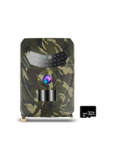 12mp 1080p Av Ve Yaban Hayatı Kamerası Pır Sensörlü Kızılötesi Gece Görüşü, 32gb Microsd Hediyeli, Ip56 Suya Dayanıklı Açık Hava İzleme Cihazı Çok Renkli Çok Renkli