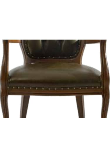 Bengimobilya Sandalye Zus177 Kapitone Model Sırtlık Ahşap Kayın Retro Iskelet