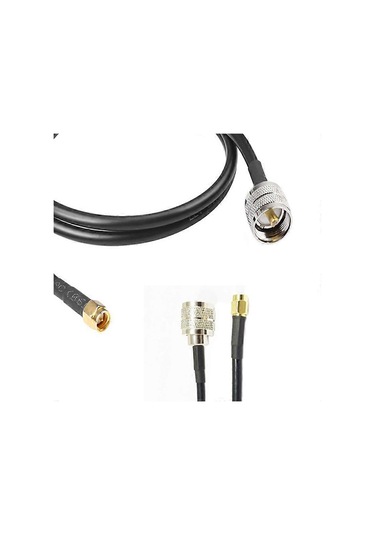1 Adet Rg58 Kablo Uhf So239 Dişi - Sma Erkek Konnektör Rf Koaksiyel Düz Uzatma Kablosu