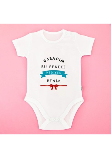 Bu Seneki Hediyen Benim Bebek Body - İsimli Hediye Body Beyaz