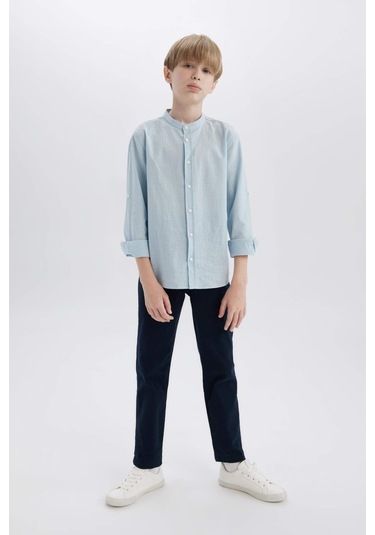 DeFacto Erkek Çocuk Düz Paça Basic Düz Gabardin Pantolon X4224A625SMNV135 DeFacto Erkek Çocuk Düz Paça Basic Düz Gabardin Pantolon X4224A625SMNV135