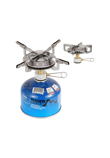 Vkemall Açık Hava Dağcılık Gaz Ocağı Başlığı Piknik Tabağı Ocağı Başlığı Kamp Ocağı Yüksek Güç Ayarlanabilir Enerji Tasarrufu Katlanır Ocak Gümüş