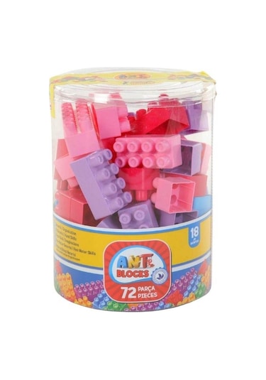 Vakumlu 72 Parça Pastel Renkli Blok