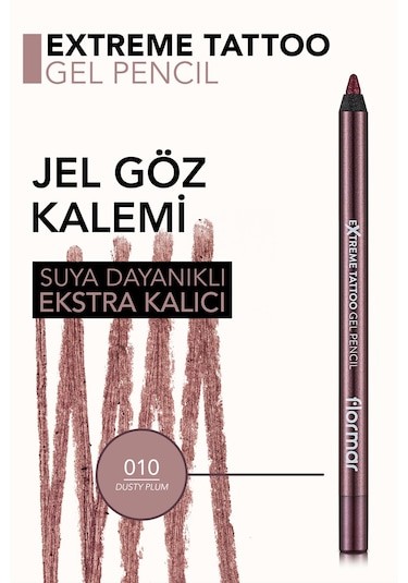 Flormar Extreme Tattoo Akmayan Kajal Göz Kalemi 010 Dusty Plum