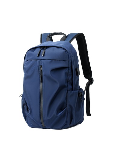 Relaxed Seyahat Sırt Çantası High-end Gündelik Su Geçirmez Öğrenci Okul Çantası Sırt Çantası -mavi