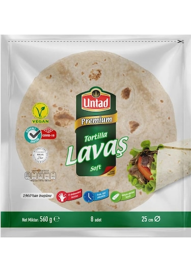 Untad Tortilla Lavaş 8 Li 560 Gr X 2 Adet