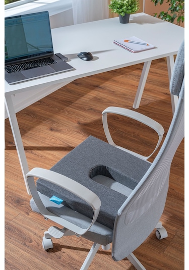 Visco Tekerlekli Sandalye Minderi Visko Arkası Açık Minder 41x39x6 Cm