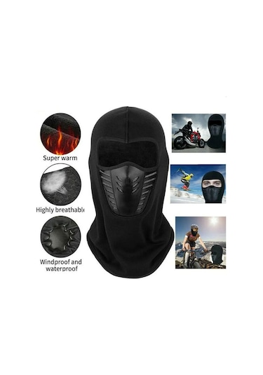Mood Agenda Unisex İçi Termal Polar Bisikletçi ve Motorcu Maskesi
