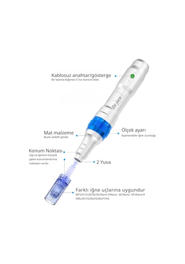 Dr. Pen A6 Kablosuz ve Kablolu Dermapen Cihazı İthalatçı Garantili