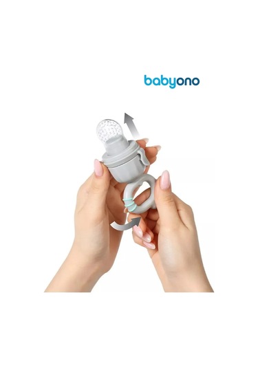 Babyono 6 Aydan Büyük Silikon Ek Gıda Nipplederi Dino 251677339 Gri