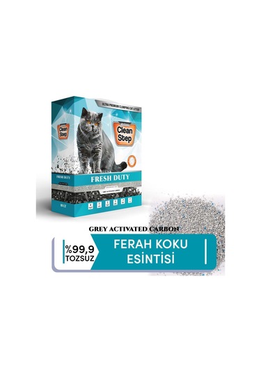 Jadawa Clean Aktif Karbonlu Bahar Kokulu İnce Taneli Bentonit Kedi Kumu 10 L