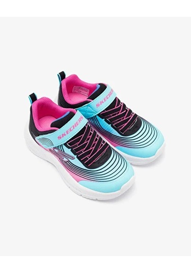 Skechers Microspec Advance Kız Çocuk Mavi Spor Ayakkabı Karışık Çok Renkli