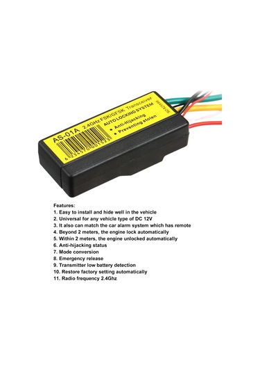 Motor İmmobilizeri, Araba Hırsızlık Önleme Cihazı 12v K21882