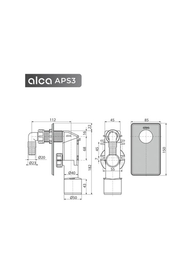 Alcaplast Aps3 Çamaşır Makinesi Sifonu 168679107
