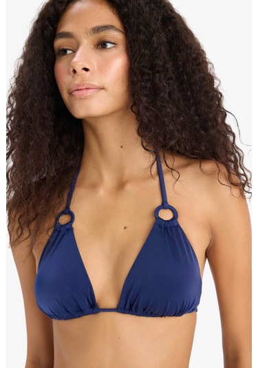 Defacto Regular Fit Üçgen Bikini Üstü-fall İn Love E0137ax25smnv131 Lacivert