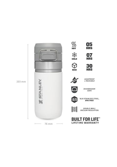 Stanley The Quick-flip Water Bottle 0.47l / 16oz Frost Termos Bardak-30133 Beyaz