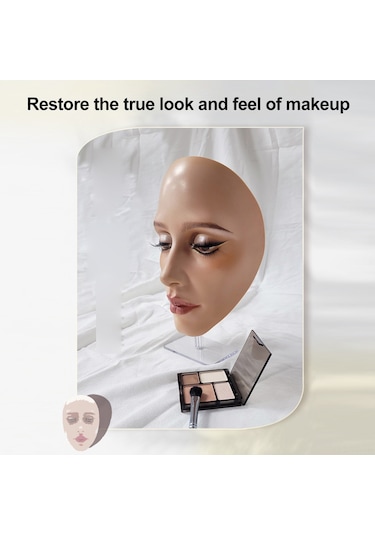 Yifomall Yüz Makyaj Pratik Paneli - Kaş Ve Fondöten Uygulama Maskesi Stand Dahil