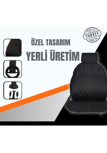 Point Peugeot 508 Sedan Oto Siyah Ön İki Koltuk Minderi