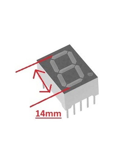 14Mm 2'Li 7 Segment Display (Anot)