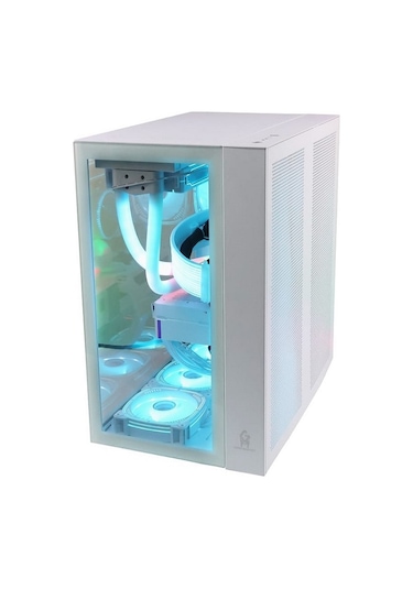 Game Master F-7 V2 7x RGB Fanlı ATX Oyuncu Bilgisayar Kasası Beyaz