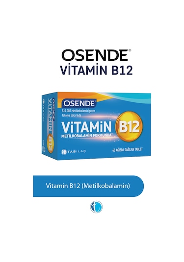 Osende Vitamin B12 60 Ağızda Dağılan Tablet