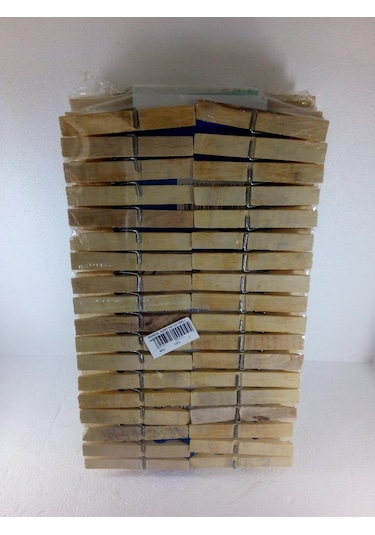 Tahta Mandal Yaylı Ahşap Mandal 144 Adet