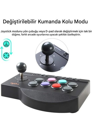0082 Arcade Stick Oyun Kumandası Ps3/ps4/switch/pc/android Tv/xbo