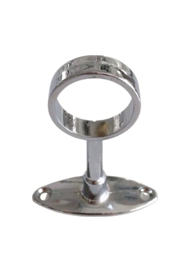 Yuvarlak Ayaklı Açık Askı Borusu Flanşı Mobilya Oval Boru Flanşı 10 Adet Boru Çapı:25mm